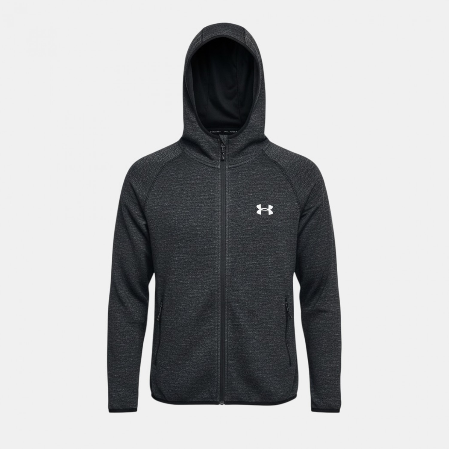 Under Armour Tech 2.0 Full Zip Hoodie Jacket Grey Pre Owned